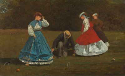 Croquet Scene Winslow Homer